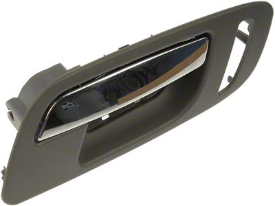 Interior Door Handle; Front Right; Titanium; Chrome; Plastic; With Full Console (07-14 Sierra 3500 HD)