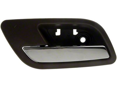 Interior Door Handle; Rear Left; Chasmere; Chrome; Plastic (07-14 Sierra 3500 HD Crew Cab)