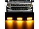 LED Grille Lights; Smoked (16-24 Sierra 3500 HD)