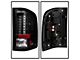 LED Tail Lights; Black Housing; Clear Lens (07-14 Sierra 3500 HD DRW)