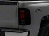 LED Tail Lights; Black Housing; Clear Lens (07-14 Sierra 3500 HD DRW)