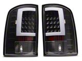 LED Tail Lights; Black Housing; Clear Lens (07-14 Sierra 3500 HD SRW)