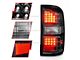 LED Tail Lights; Black Housing; Clear Lens (15-19 Sierra 3500 HD SRW w/ Factory Halogen Tail Lights)