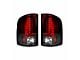 LED Tail Lights; Chrome Housing; Red Lens (07-14 Sierra 3500 HD DRW)