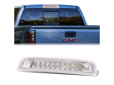 LED Third Brake Light; Chrome (15-19 Sierra 3500 HD w/ Cargo Light)
