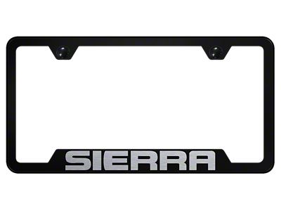 Sierra Laser Etched Cut-Out License Plate Frame (Universal; Some Adaptation May Be Required)