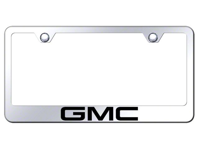 GMC Laser Etched License Plate Frame (Universal; Some Adaptation May Be Required)