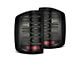 AlphaRex LUXX-Series LED Tail Lights; Alpha Black Housing; Clear Lens (15-19 Sierra 3500 HD DRW w/ Factory Halogen Tail Lights)