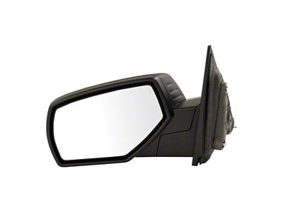Manual Mirror; Textured Black; Driver Side (15-18 Sierra 3500 HD)