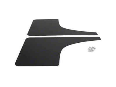 Mud Flaps; Rear; Forged Carbon Fiber Vinyl (20-24 Sierra 3500 HD SRW)