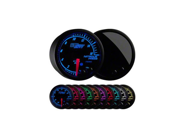 Nitrous Pressure Gauge; Elite 10 Color (Universal; Some Adaptation May Be Required)