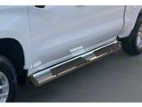 OE Style Running Boards; Polished (20-25 Sierra 3500 HD Crew Cab)