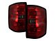 OE Style Tail Lights; Chrome Housing; Red Lens (15-19 Sierra 3500 DRW w/ Factory Halogen Tail Lights)