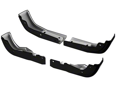 OEM Splash Guard Finishing Caps; Front and Rear (20-24 Sierra 3500 HD SRW)