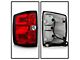 OEM Style Non-Accent Tail Light; Black Housing; Red/Clear Lens; Driver Side (16-19 Sierra 3500 HD DRW w/ Factory Halogen Tail Lights)