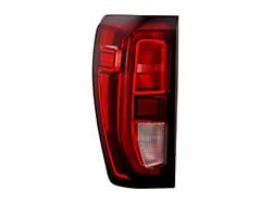 OEM Style Tail Light; Black Housing; Red/Clear Lens; Driver Side (20-23 Sierra 3500 HD w/ Factory Halogen Tail Lights)