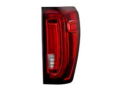 OEM Style Tail Light; Black Housing; Red/Clear Lens; Passenger Side (20-23 Sierra 3500 HD w/ Factory LED Tail Lights)