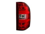 OEM Style Tail Light; Chrome Housing; Red/Clear Lens; Passenger Side (07-14 Sierra 3500 HD DRW)