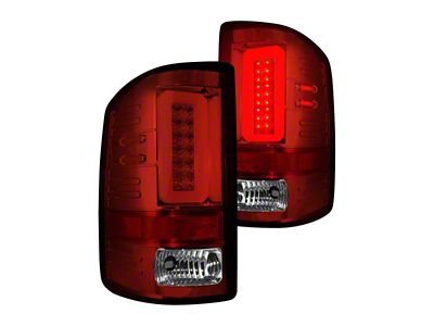 OLED Tail Lights; Chrome Housing; Red Lens (16-19 Sierra 3500 HD SRW w/ Factory LED Tail Lights)