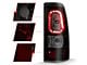 Plank Style LED Tail Lights; Black Housing; Smoked Lens (01-06 Sierra 3500 HD SRW)