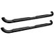 Platinum 4-Inch Oval Side Step Bars; Black (15-19 Sierra 3500 HD Crew Cab)