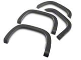 Pocket-Riveted Style Fender Flares; Textured Black (07-14 Sierra 3500 HD SRW)