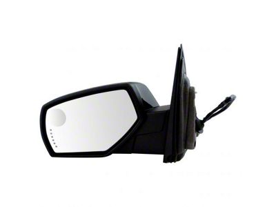 Powered Heated Memory Side Mirror with Puddle Light; Paint to Match; Driver Side (15-19 Sierra 3500 HD)