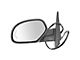 Powered Heated Memory Side Mirrors; Textured Black (07-08 Sierra 3500 HD)