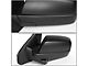 Powered Heated Towing Mirror; Driver Side; Black (15-19 Sierra 3500 HD)