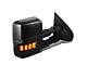 Powered Heated Towing Mirror with Smoked LED Turn Signal; Passenger Side (15-17 Sierra 3500 HD)