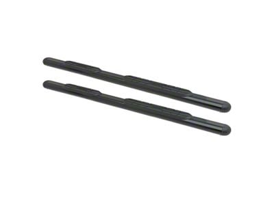 Premier 4 Oval Nerf Side Step Bars with Mounting Kit; Black (15-19 Sierra 3500 HD Double Cab)