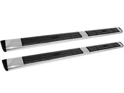 Premier 6 Oval Nerf Side Step Bars with Mounting Kit; Stainless Steel (15-19 Sierra 3500 HD Regular Cab)