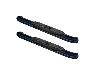 Pro Traxx 4-Inch Oval Side Step Bars; Black (07-14 Sierra 3500 HD Regular Cab)