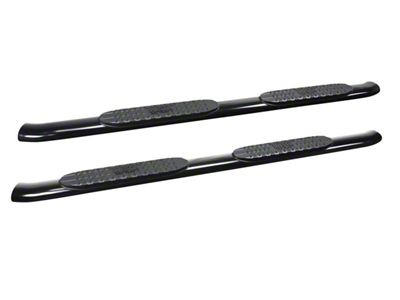 Pro Traxx 4-Inch Oval Side Step Bars; Black (20-24 Sierra 3500 HD Double Cab)