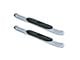 Pro Traxx 4-Inch Oval Side Step Bars; Stainless Steel (07-14 Sierra 3500 HD Regular Cab)
