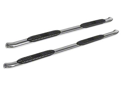 Pro Traxx 4-Inch Oval Side Step Bars; Stainless Steel (20-24 Sierra 3500 HD Double Cab)