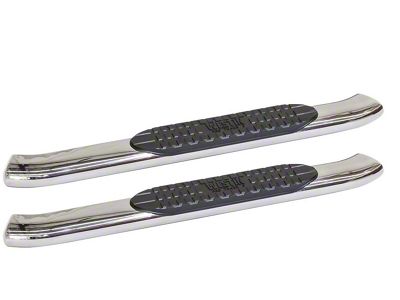Westin Pro Traxx 5-Inch Oval Side Step Bars; Stainless Steel (15-19 6.6L Duramax Sierra 3500 HD Regular Cab)