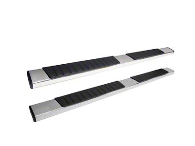 R7 Nerf Side Step Bars; Stainless Steel (20-24 Sierra 3500 HD Regular Cab)