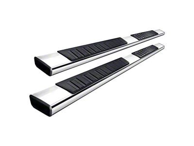 R7 Nerf Side Step Bars; Stainless Steel (20-24 Sierra 3500 HD Double Cab)