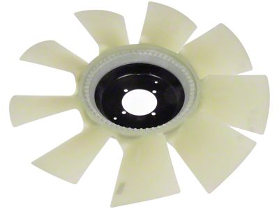 Radiator Clutch Fan Blade; Plastic (07-10 6.6L Duramax Sierra 3500 HD)