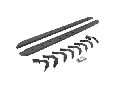 Go Rhino RB10 Slim Running Boards; Protective Bedliner Coating (20-25 Sierra 3500 HD Double Cab)