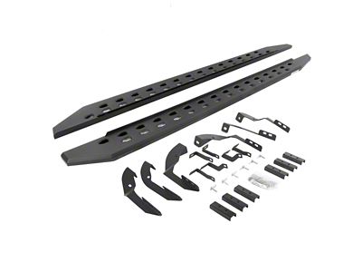 Go Rhino RB20 Slim Running Boards; Textured Black (15-19 6.6L Duramax Sierra 3500 HD Double Cab)