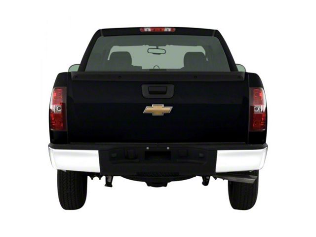 Rear Bumper Cover; Not Pre-Drilled for Backup Sensors; Gloss White (07-14 Sierra 3500 HD)