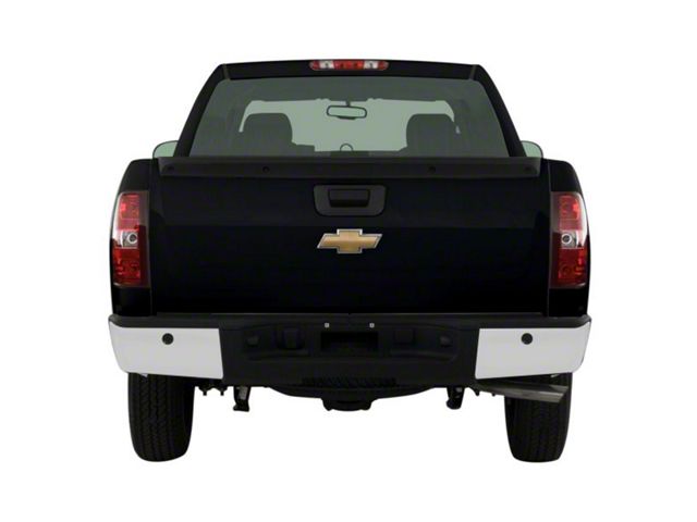 Rear Bumper Cover; Pre-Drilled for Backup Sensors; Gloss White (07-14 Sierra 3500 HD)