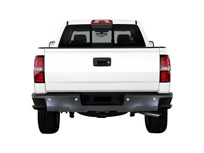 Rear Bumper Cover; Pre-Drilled for Backup Sensors; Paintable ABS (15-19 Sierra 3500 HD)