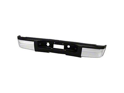 Rear Bumper; Not Pre-Drilled for Backup Sensors; Chrome (07-10 Sierra 3500 HD)