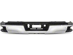 Rear Bumper; Pre-Drilled for Backup Sensors; Chrome (15-19 Sierra 3500 HD w/ Hitch Draw Bar)