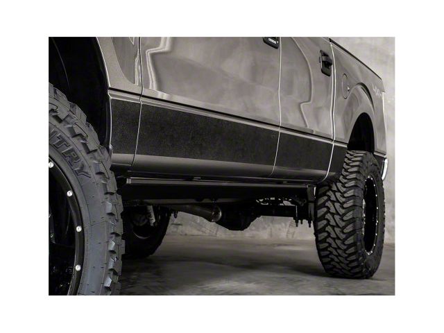 Rocker Armor Kit; Black (20-24 Sierra 3500 HD Crew Cab w/ 6.50-Foot Standard Box)