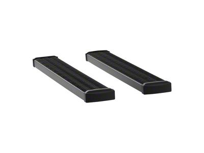 Grip Step 7-Inch Running Boards; Rocker Mount; Textured Black (15-18 6.0L Sierra 3500 HD Regular Cab)