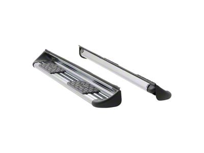 Stainless Side Entry Running Boards without Mounting Brackets; Polished (07-19 6.0L Sierra 3500 HD Crew Cab)